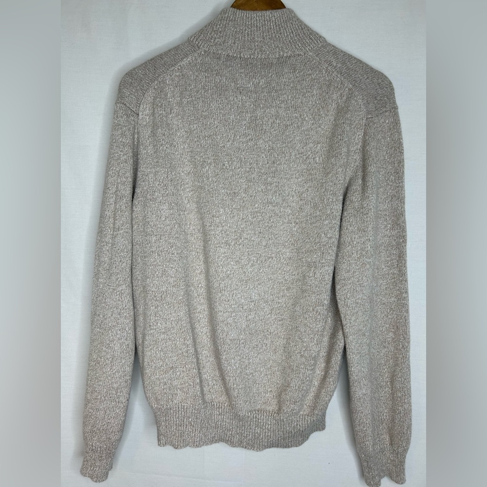 Polo by Ralph Lauren Men's Tan 1/4 Zip-Up Sweater Size Large - Picture 3 of 8